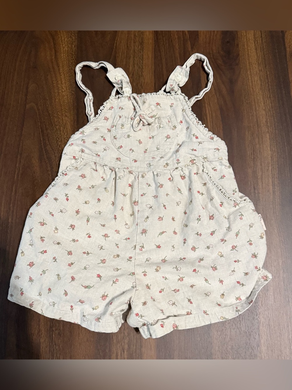 Baby girl overall romper